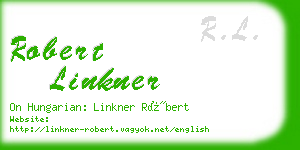 robert linkner business card